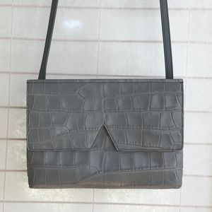 Vince grey Croc Crossbody bag